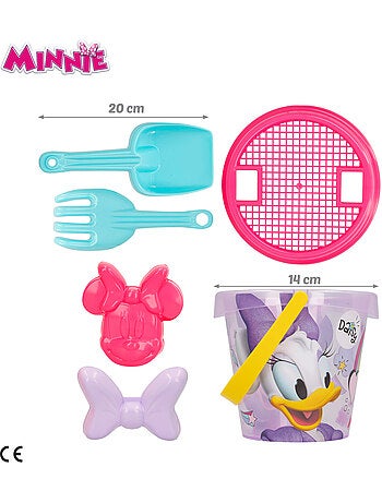 Minnie seau de plage avec accessoires sac à dos et poncho