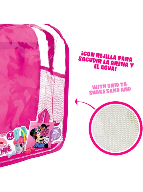 Minnie seau de plage avec accessoires sac à dos et poncho - Kiabi