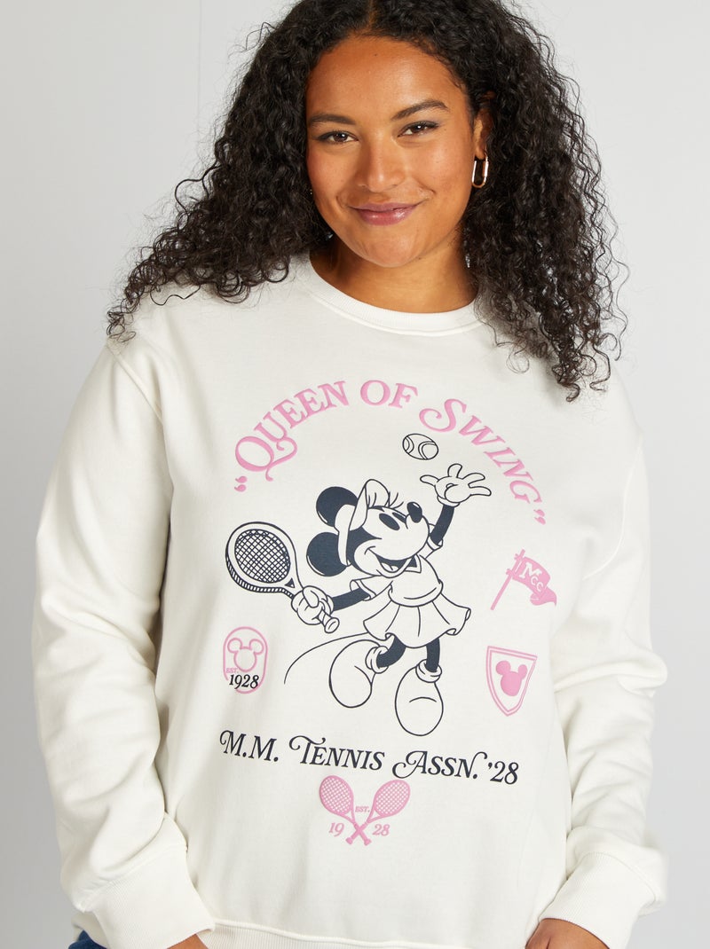 Minnie-sweater met ronde hals WIT - Kiabi