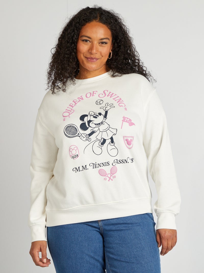 Minnie-sweater met ronde hals WIT - Kiabi