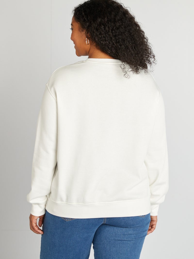 Minnie-sweater met ronde hals WIT - Kiabi