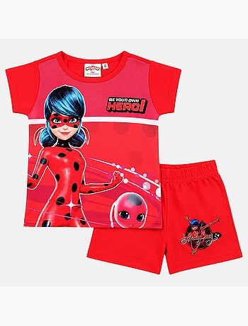 Miraculous - Ensemble t-shirt et short enfant imprimé
