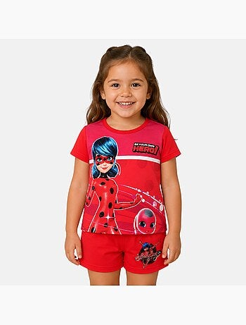 Miraculous - Set T-shirt en short kind bedrukt