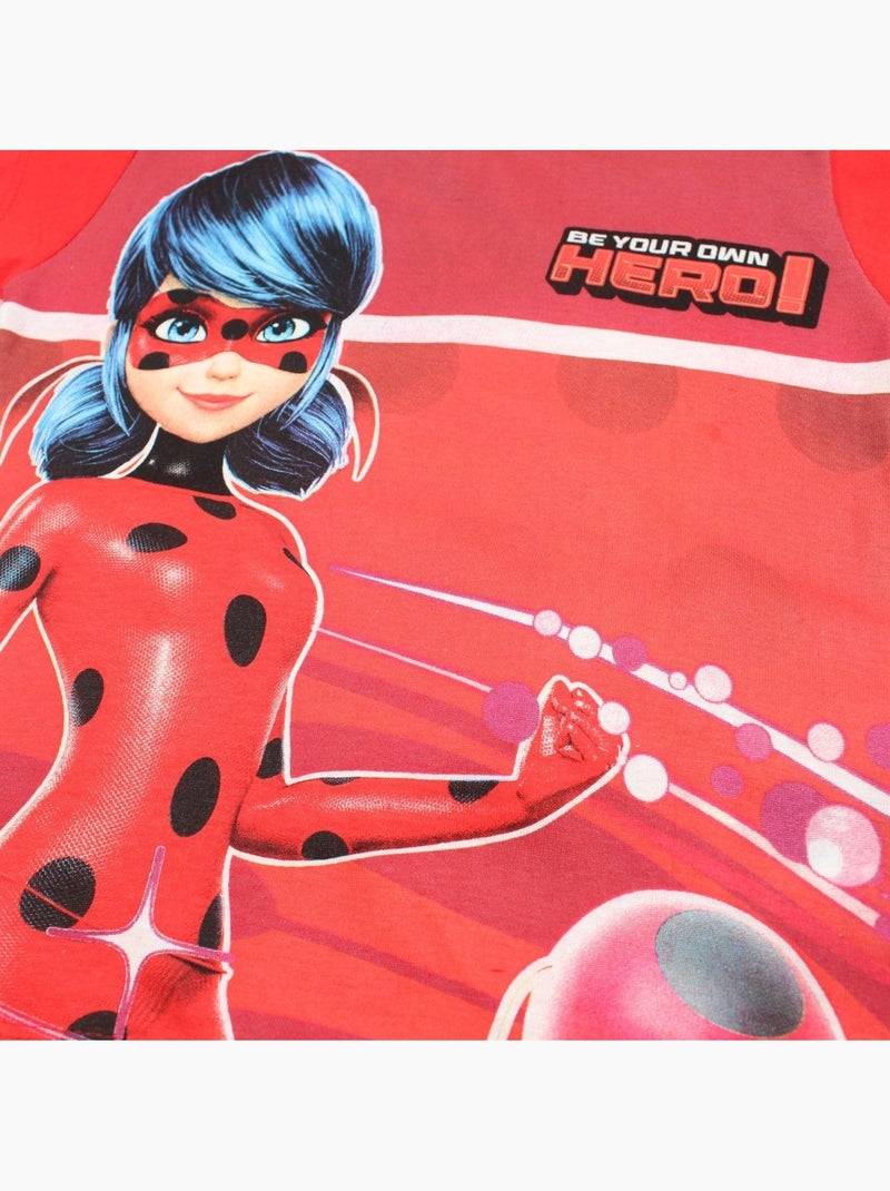 Miraculous - Set T-shirt en short kind bedrukt Rood - Kiabi