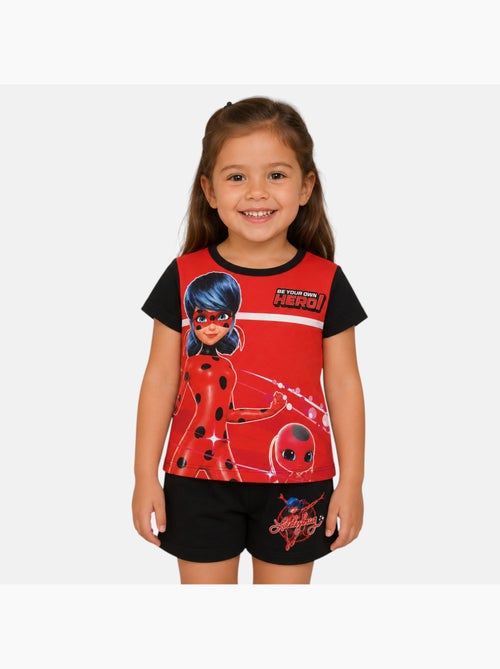 Miraculous - Set T-shirt en short kind bedrukt - Kiabi