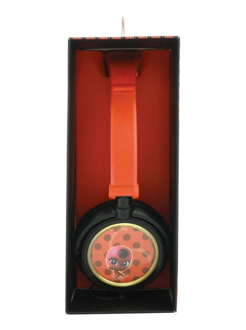 Miraculous stereo bedrade opvouwbare koptelefoon met veilige volumebeperking Rood - Kiabi