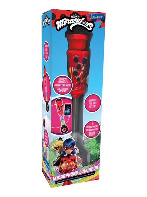 Miraculous trendy verlichtingsmicrofoon met luidspreker (aux-in), melodieën en geluidseffecten - Kiabi Miraculous trendy verlichtingsmicrofoon met luidspreker (aux-in), melodieën en geluidseffecten - Kiabi