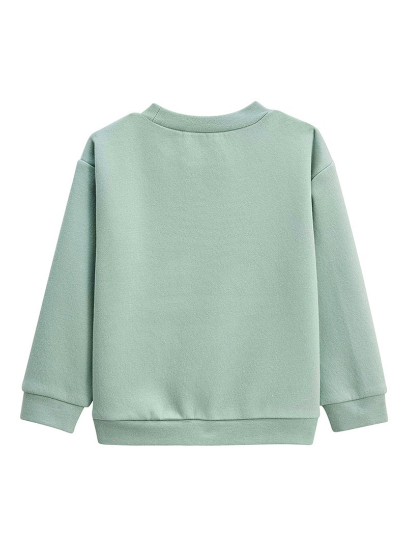 Misscerise fleece sweater en broek set voor kinderen Blauw - Kiabi