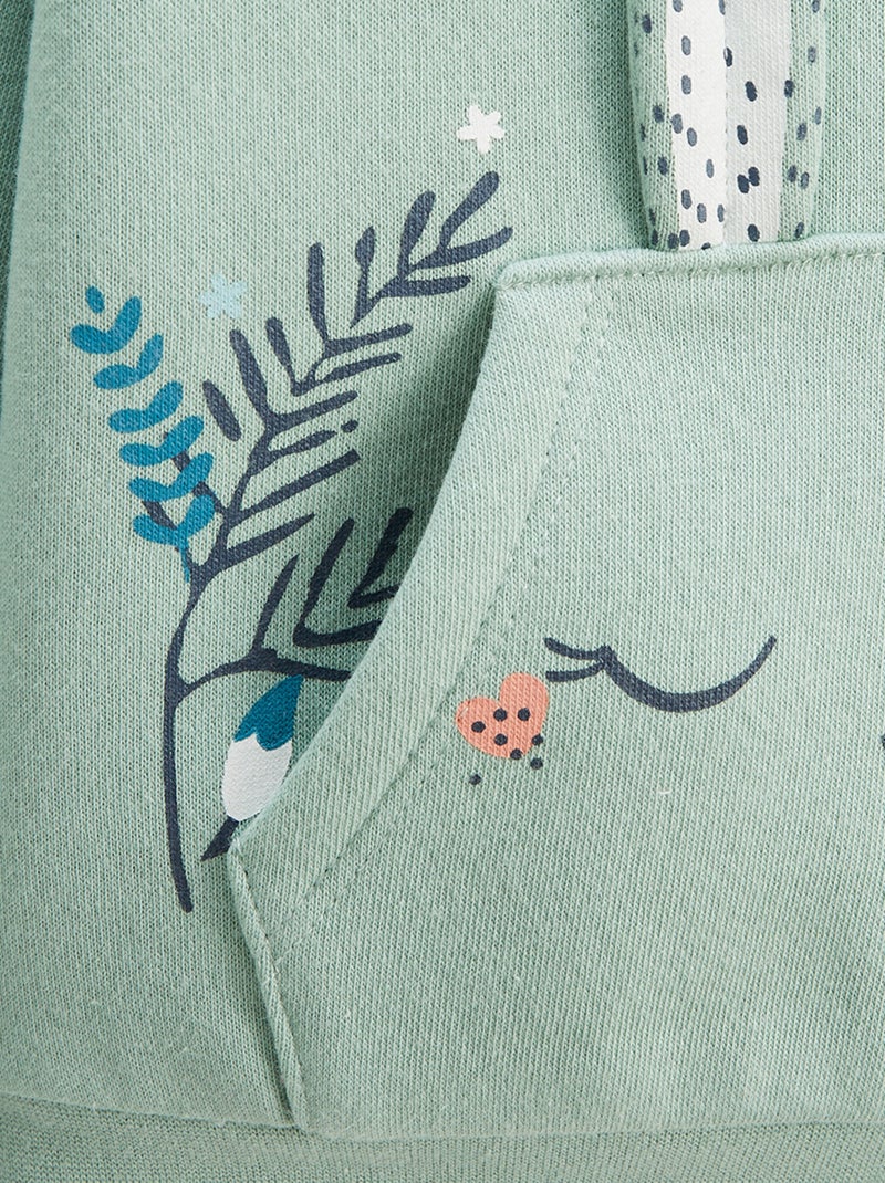 Misscerise fleece sweater en broek set voor kinderen Blauw - Kiabi