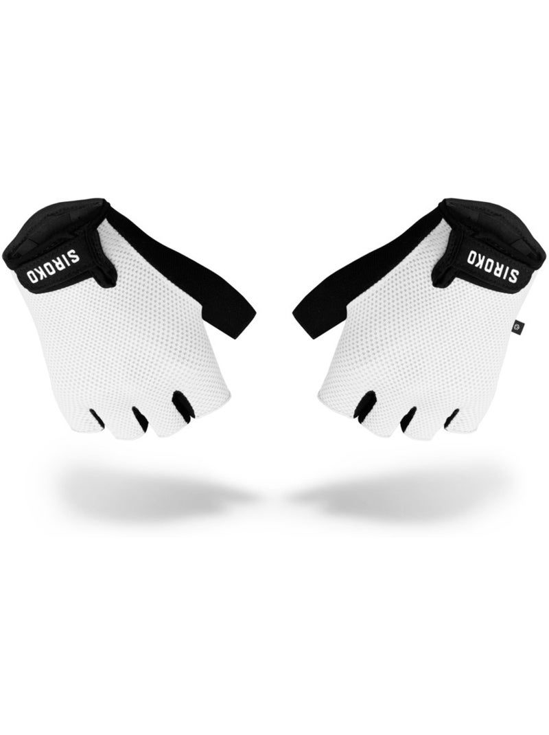 Mitaines de vélo cyclisme homme et femme aero Blanc - Kiabi
