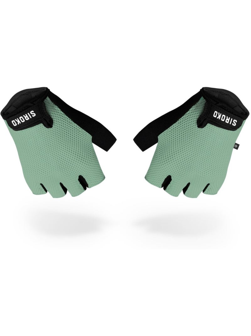 Mitaines de vélo cyclisme homme et femme aero Vert - Kiabi