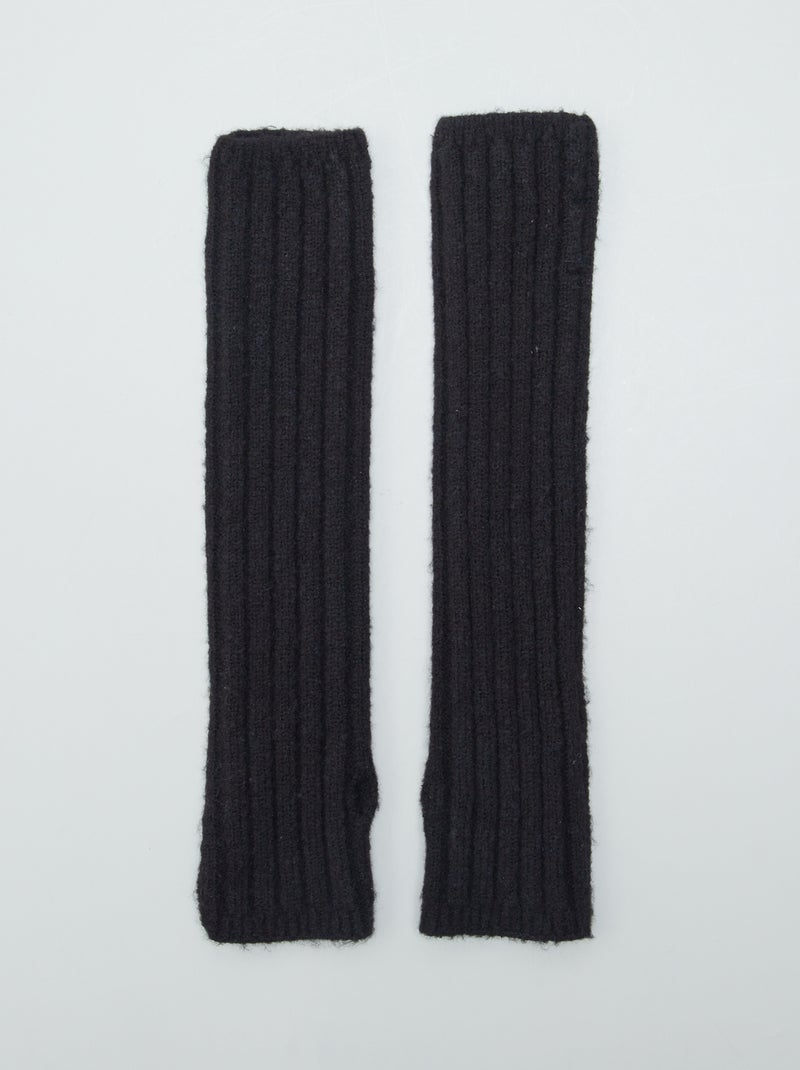 Mitaines longues Noir - Kiabi