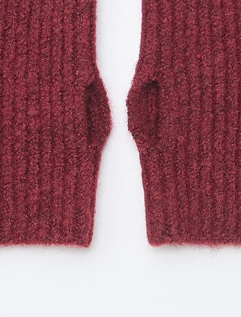 Mitaines maillées sans doigts