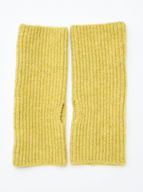 Mitaines manchettes unies - Kiabi