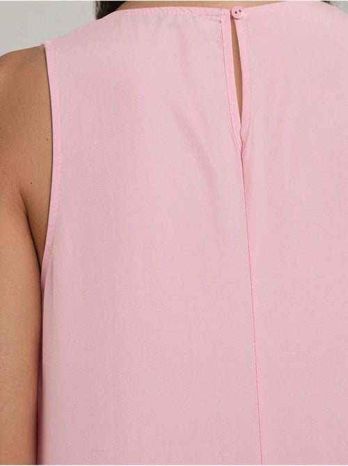 Mixray collection maxi-jurk in a-lijn met ronde hals en zonder mouwen hiccup - Kiabi