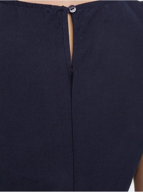 Mixray collection maxi-jurk in a-lijn met ronde hals en zonder mouwen hiccup - Kiabi