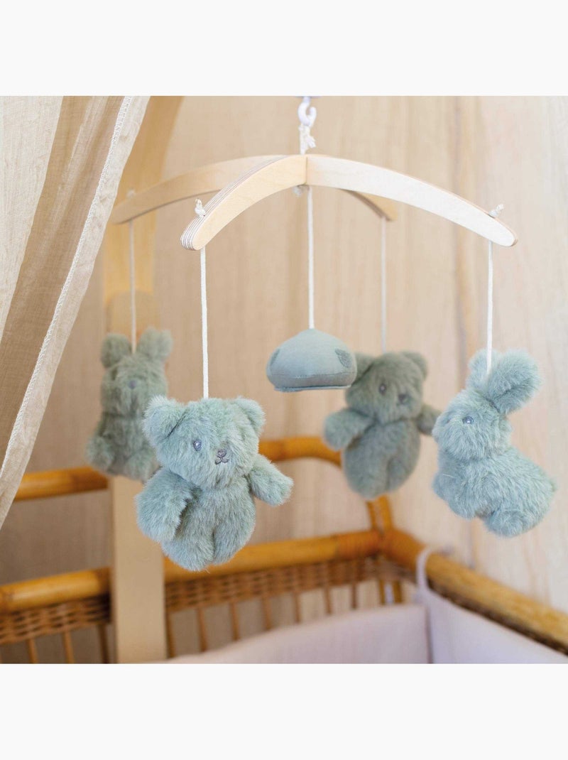 Mobile musical en bois pour bébé Vert - Kiabi