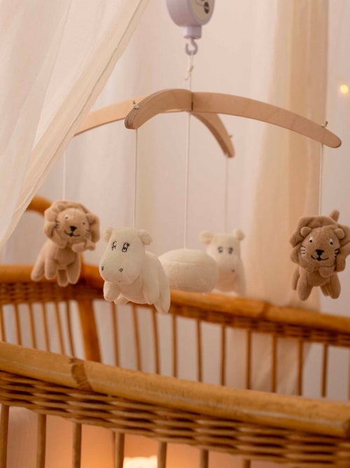 Mobile musical lions & hippopotames - Kiabi