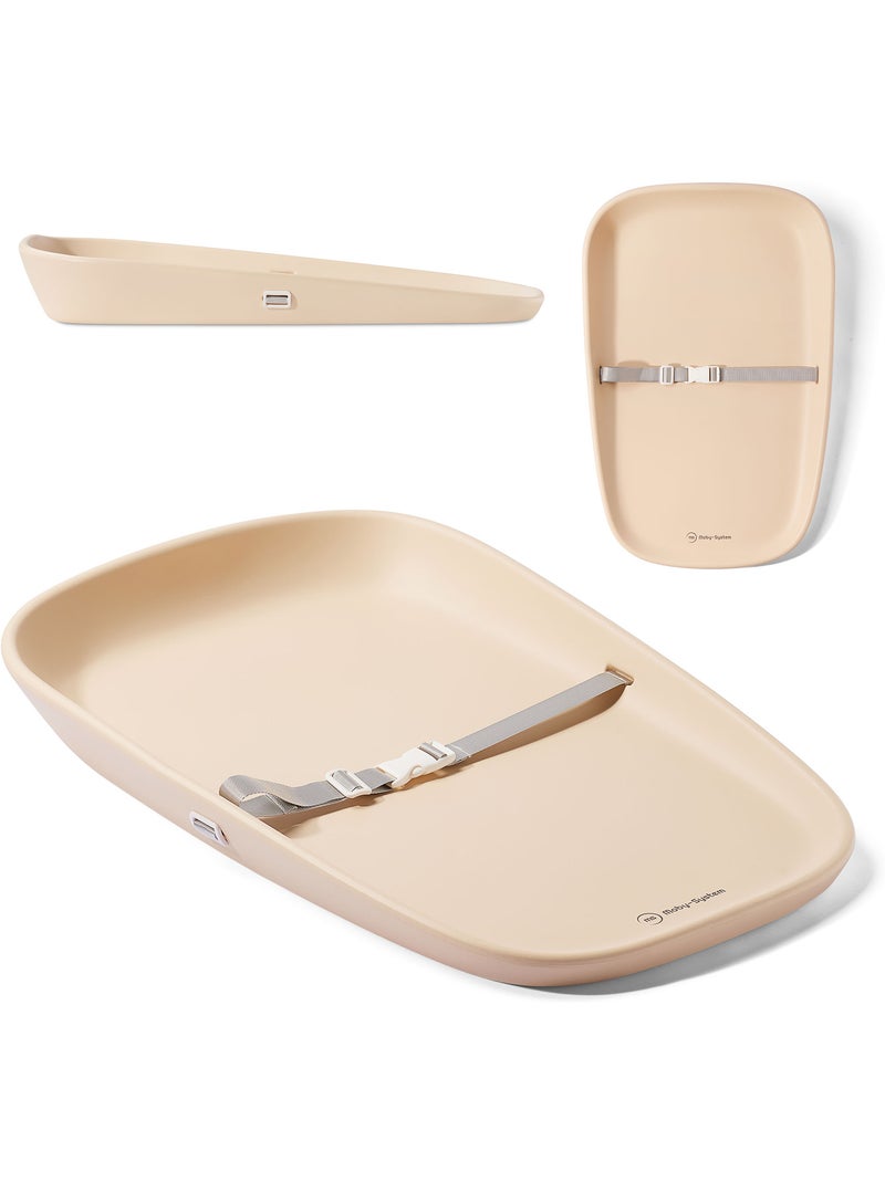 Moby-system baby nest - zacht en veilig aankleedkussen voor baby's Beige - Kiabi