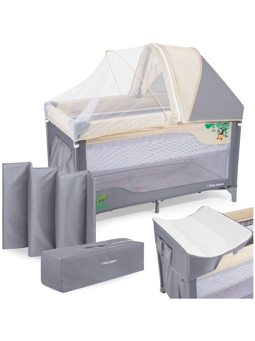 Moby-system huxley multifunctioneel campingbedje – meegroeibaar en compleet - Kiabi Moby-system huxley multifunctioneel campingbedje – meegroeibaar en compleet - Kiabi