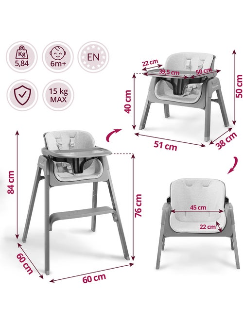 Moby-system noxi 3-in-1 meegroeistoel voor kinderen vanaf 6 maanden - Kiabi Moby-system noxi 3-in-1 meegroeistoel voor kinderen vanaf 6 maanden - Kiabi
