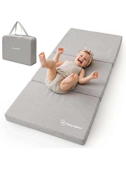 Moby-system opvouwbaar matras voor campingbedje en babybox - Kiabi Moby-system opvouwbaar matras voor campingbedje en babybox - Kiabi