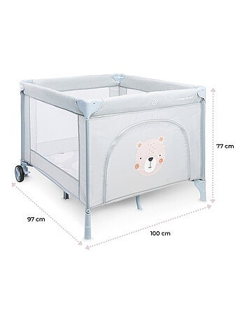 Moby-system teddy bear babybox – opvouwbaar, met matras en draagtas