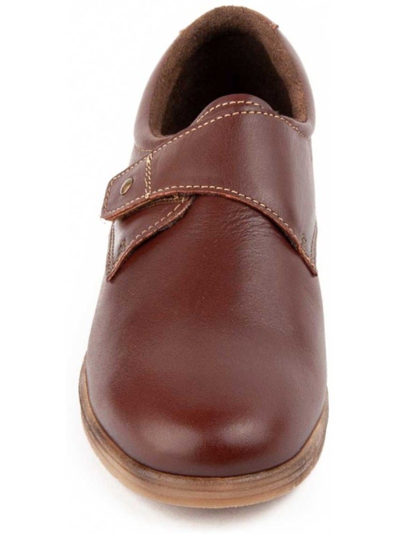 Mocassin à Pointe Cuir Naturel Purapiel Marron - Kiabi