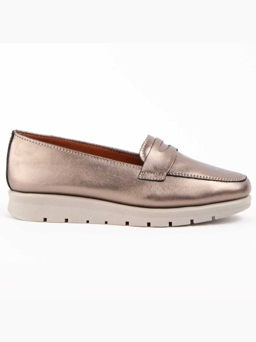 Mocassin Cuir Naturel Purapiel - Kiabi Mocassin Cuir Naturel Purapiel - Kiabi