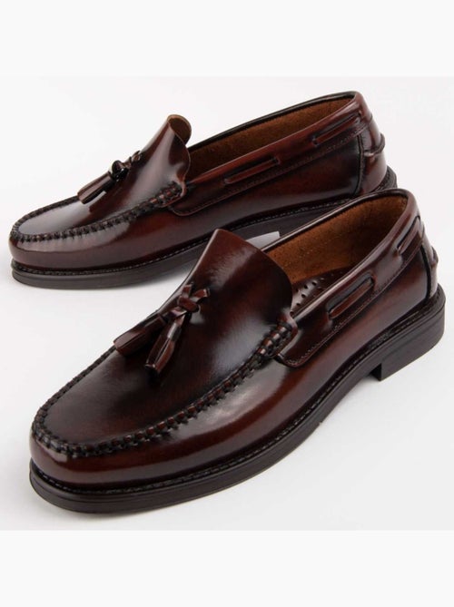 Mocassin Cuir Naturel Purapiel - Kiabi Mocassin Cuir Naturel Purapiel - Kiabi