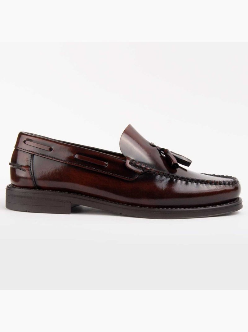 Mocassin Cuir Naturel Purapiel Marron - Kiabi