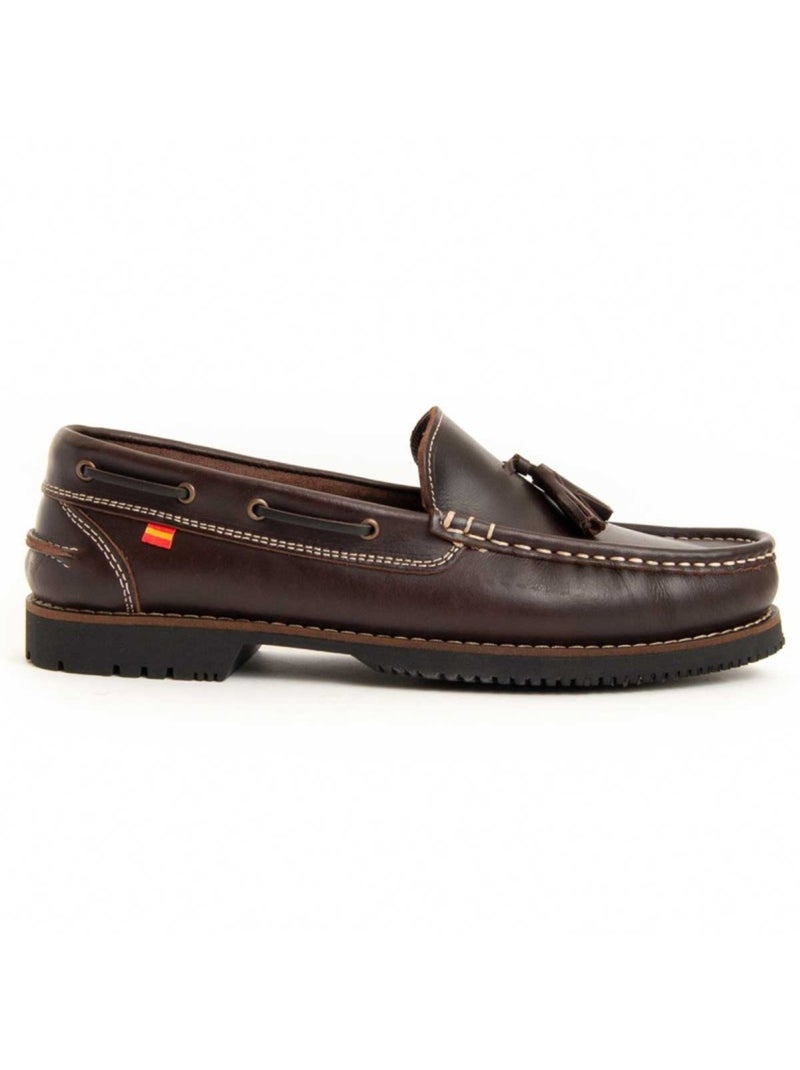 Mocassin Cuir Naturel Purapiel Marron - Kiabi