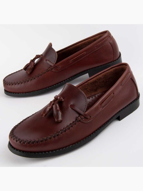 Mocassin Cuir Naturel Purapiel - Kiabi Mocassin Cuir Naturel Purapiel - Kiabi