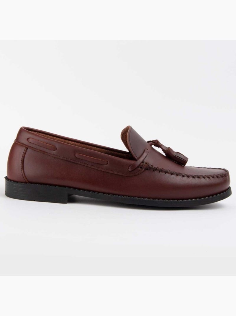 Mocassin Cuir Naturel Purapiel Marron - Kiabi
