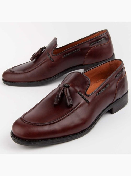 Mocassin Cuir Naturel Purapiel - Kiabi Mocassin Cuir Naturel Purapiel - Kiabi