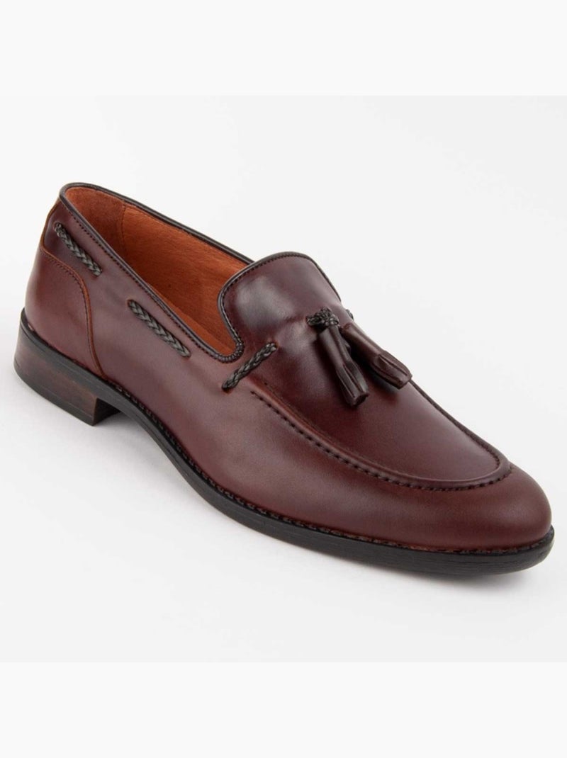 Mocassin Cuir Naturel Purapiel Marron - Kiabi