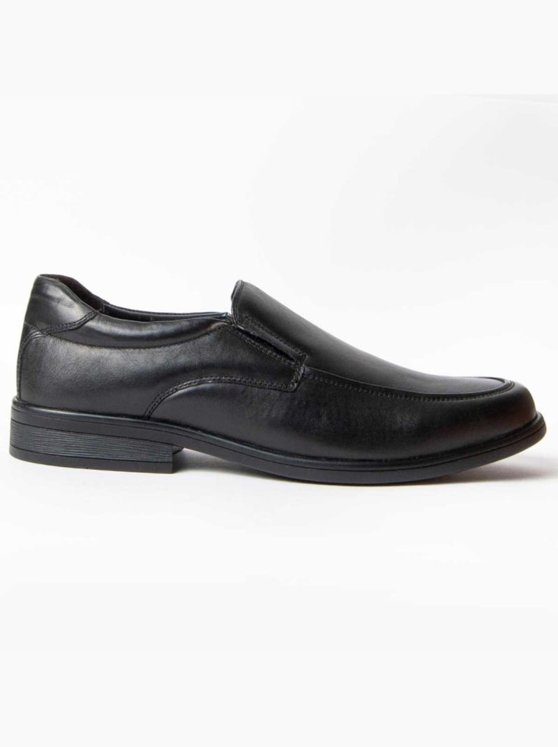 Mocassin Cuir Naturel Purapiel Noir - Kiabi