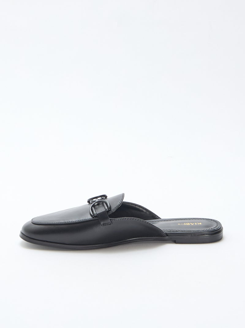 Mocassin détaillée à chaine Noir - Kiabi
