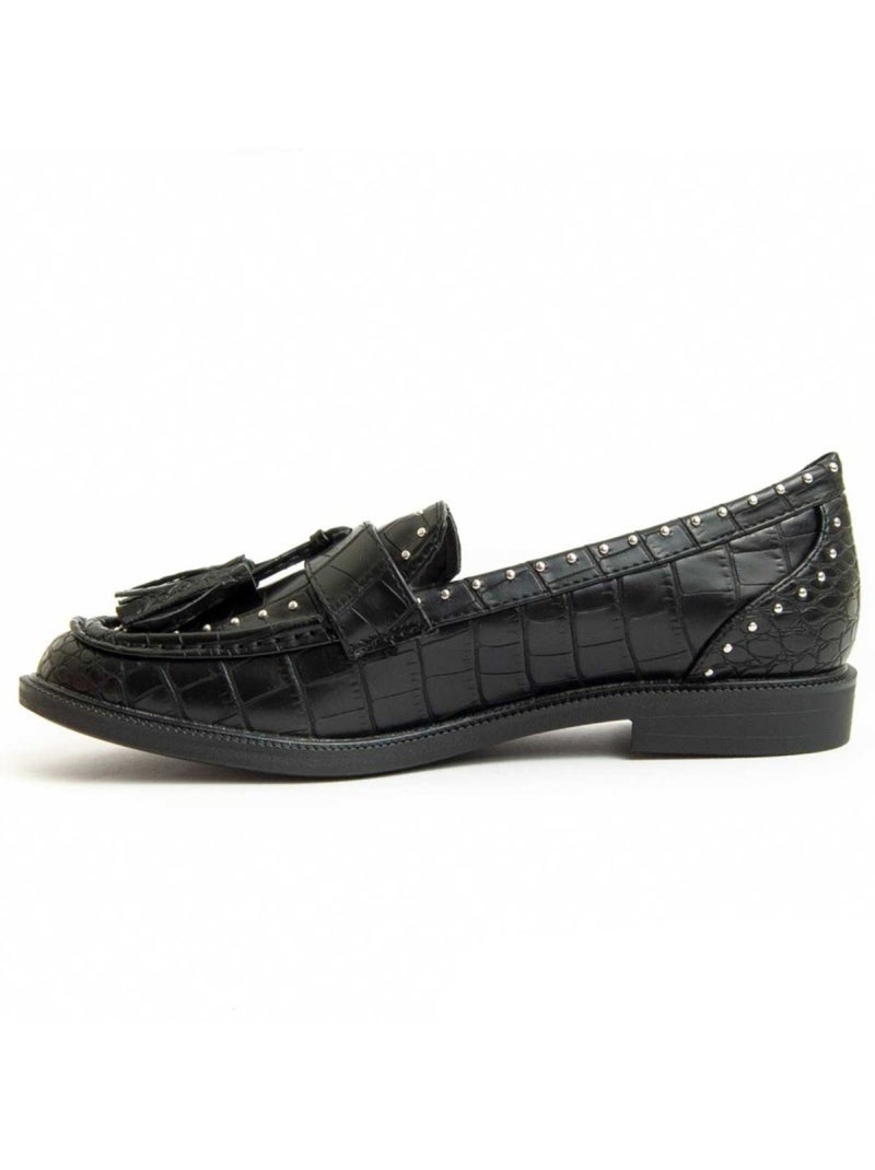 Mocassin Matériel Synthétique Montevita Noir - Kiabi
