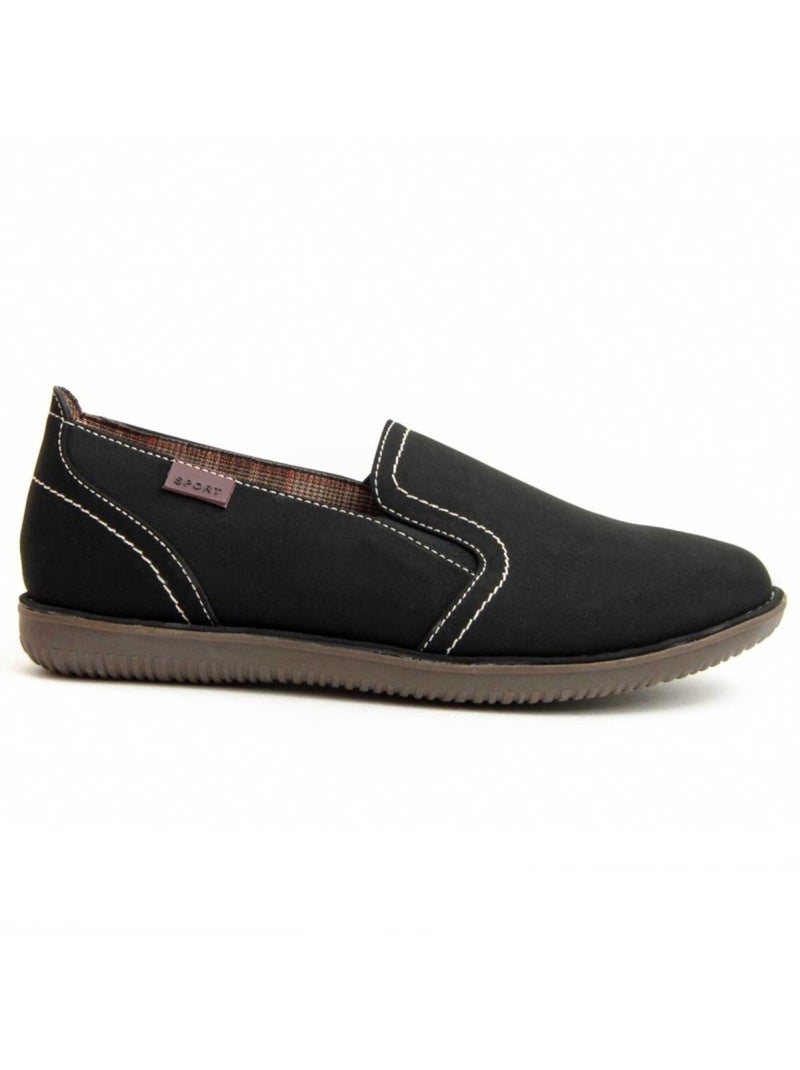 Mocassin Matériel Synthétique Montevita Noir - Kiabi