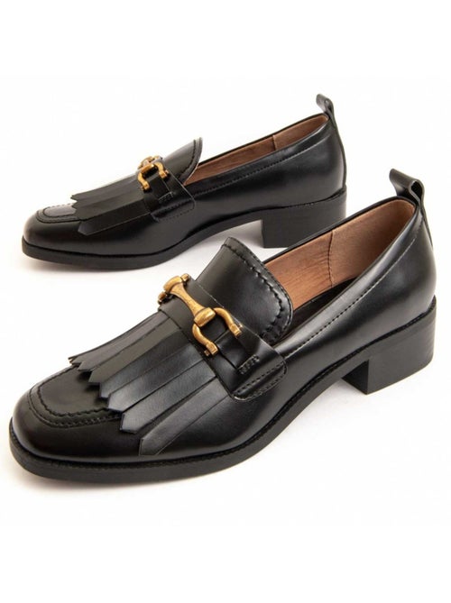 Mocassin Met Hak Synthetisch Materiaal Montevita - Kiabi Mocassin Met Hak Synthetisch Materiaal Montevita - Kiabi