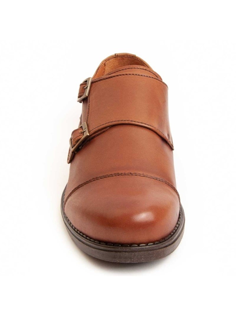 Mocassin Natuurlijk Leer Purapiel Bruin - Kiabi