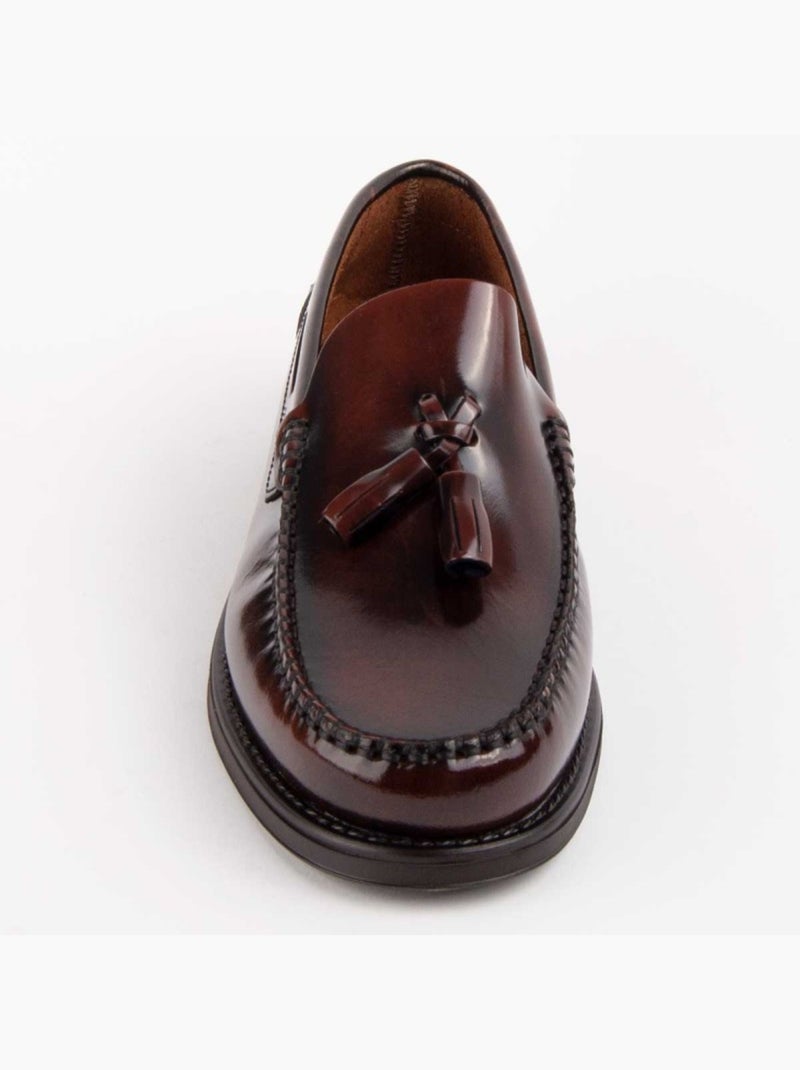 Mocassin Natuurlijk Leer Purapiel Bruin - Kiabi