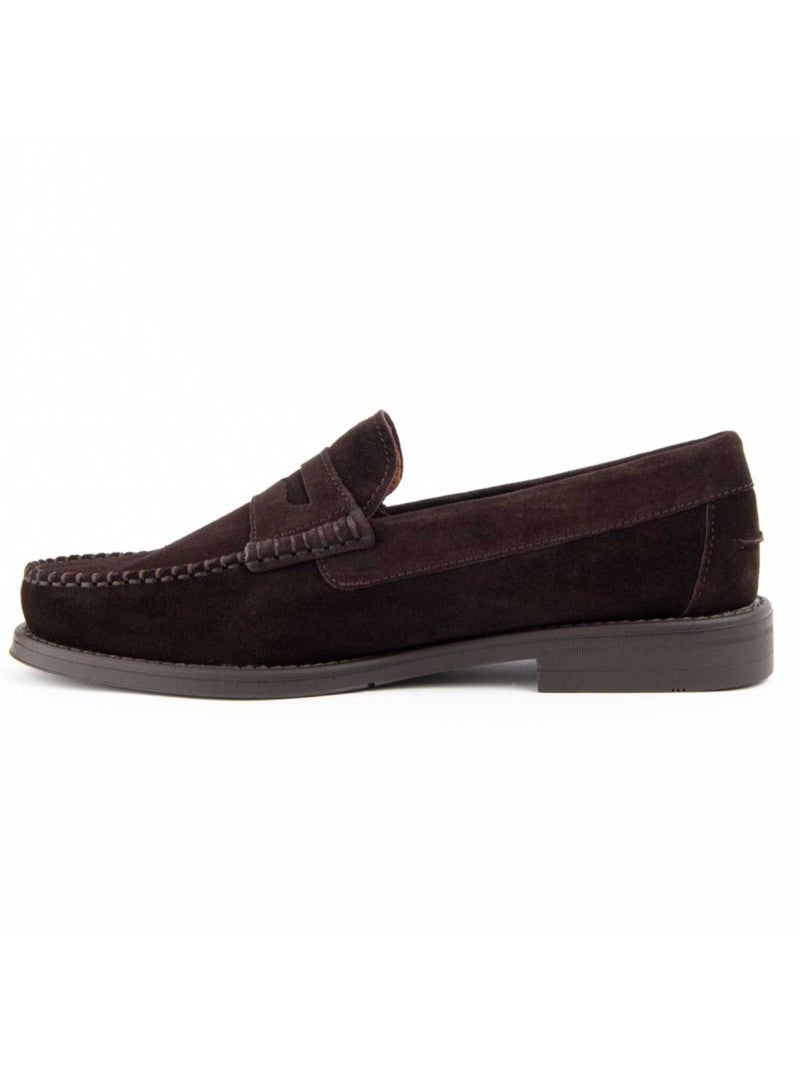 Mocassin Natuurlijk Leer Purapiel Bruin - Kiabi