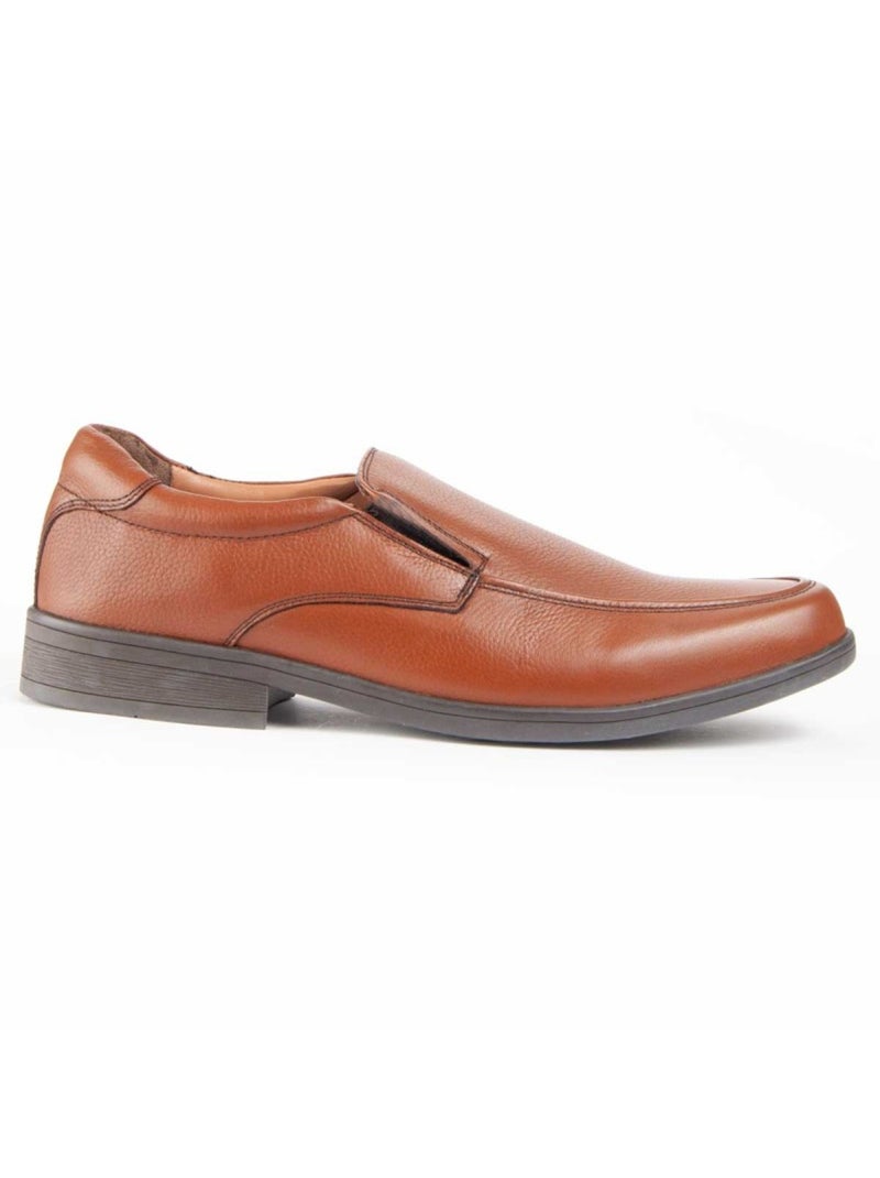 Mocassin Natuurlijk Leer Purapiel Bruin - Kiabi