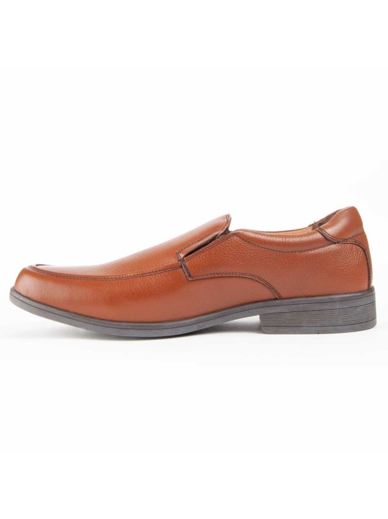 Mocassin Natuurlijk Leer Purapiel Bruin - Kiabi