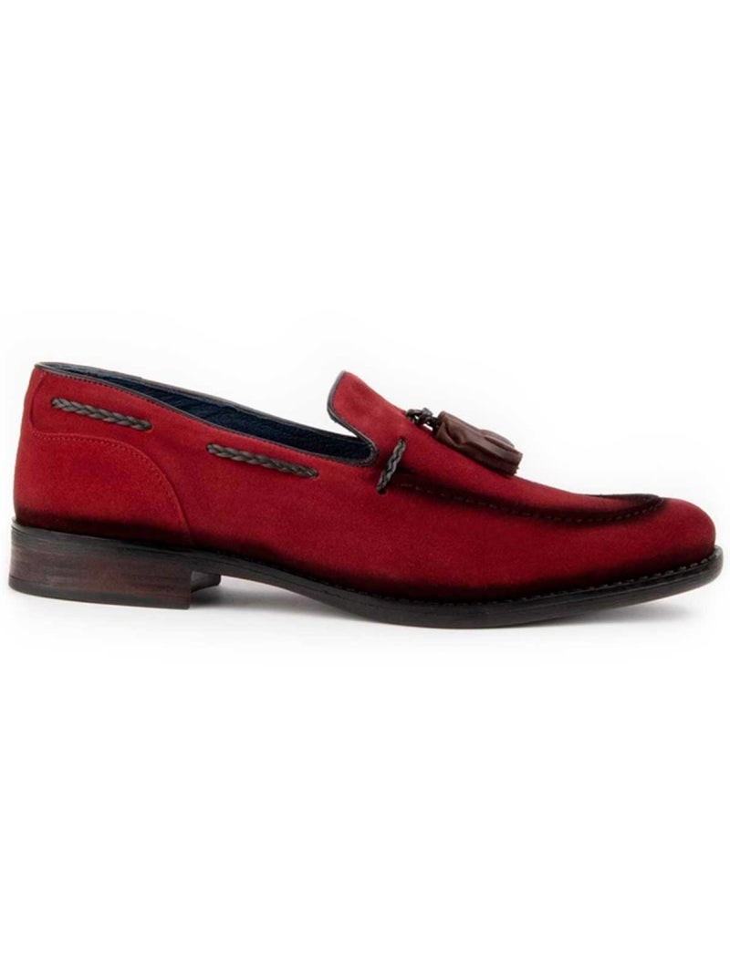 Mocassin Natuurlijk Leer Purapiel Rood - Kiabi