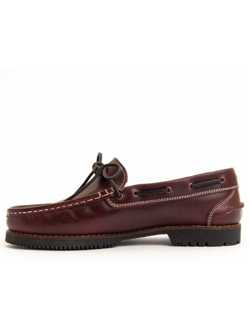 Mocassin Natuurlijk Leer Purapiel Rood - Kiabi