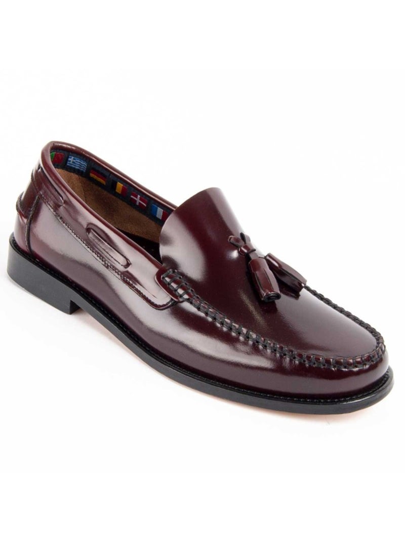 Mocassin Natuurlijk Leer Purapiel Rood - Kiabi