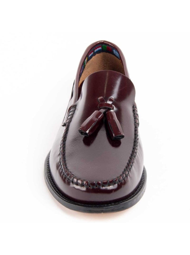 Mocassin Natuurlijk Leer Purapiel Rood - Kiabi